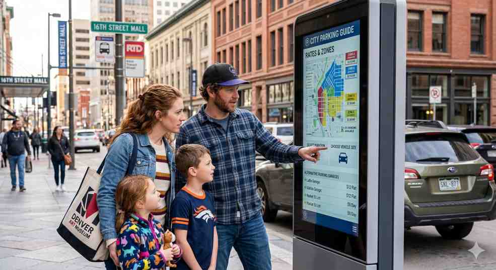 Reviewing parking options